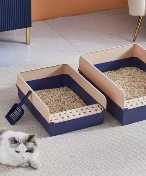 Caja de arena para gatos de valla